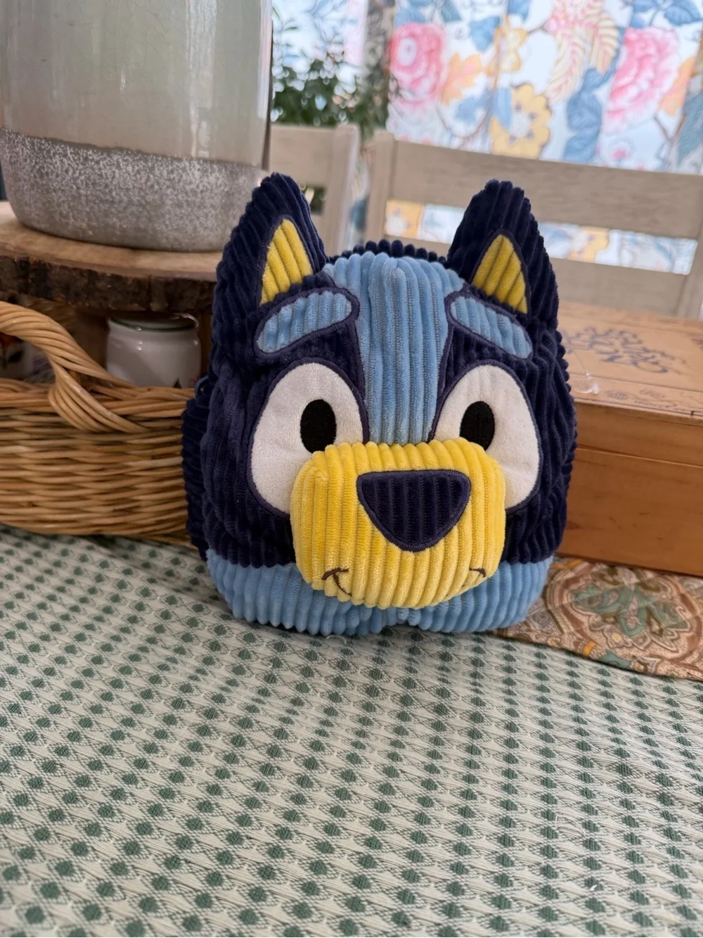 New Bluey Corduroy Handbag Purse Adorable Zips